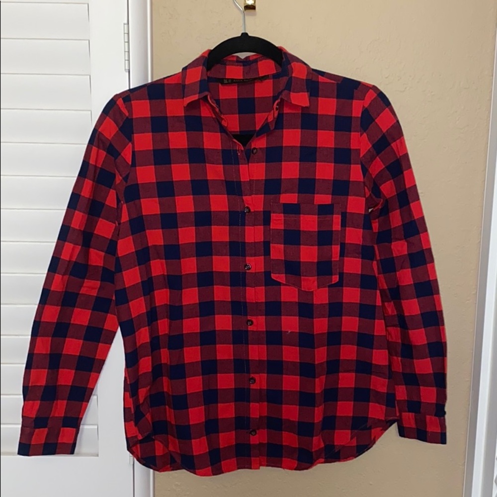 Red & Black Checkered Shirt